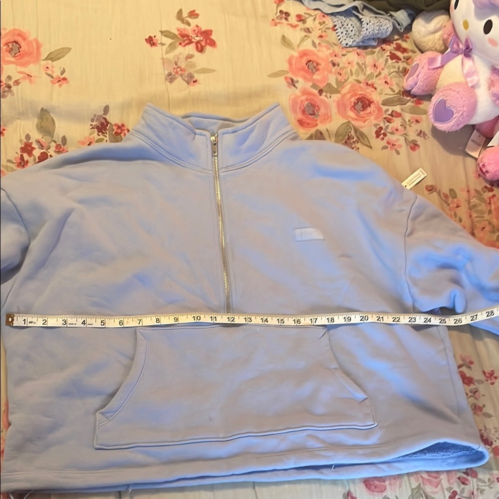 SET Active Light Blue Half-Zip Sweatshirt